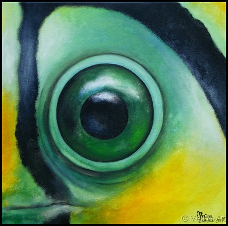 Augenblick eines Tukans 1 Acryl auf Leinwand;
30 x 30 cm